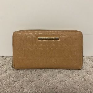 Steve Madden Brown Tan Leather Wallet